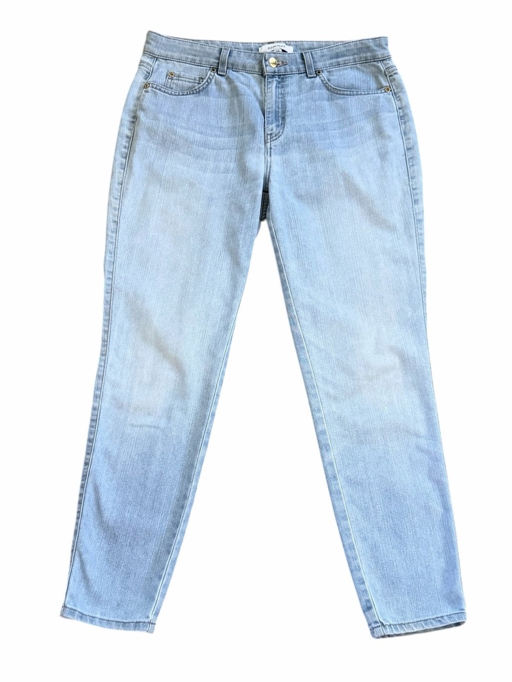 Ellen Tracy Light Wash The Skinny Ankle Jeans Size 10